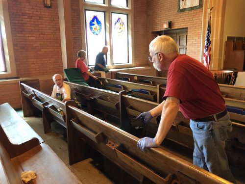 Cleaning the Pews